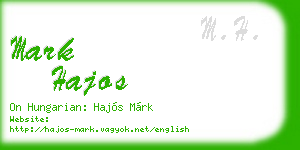 mark hajos business card